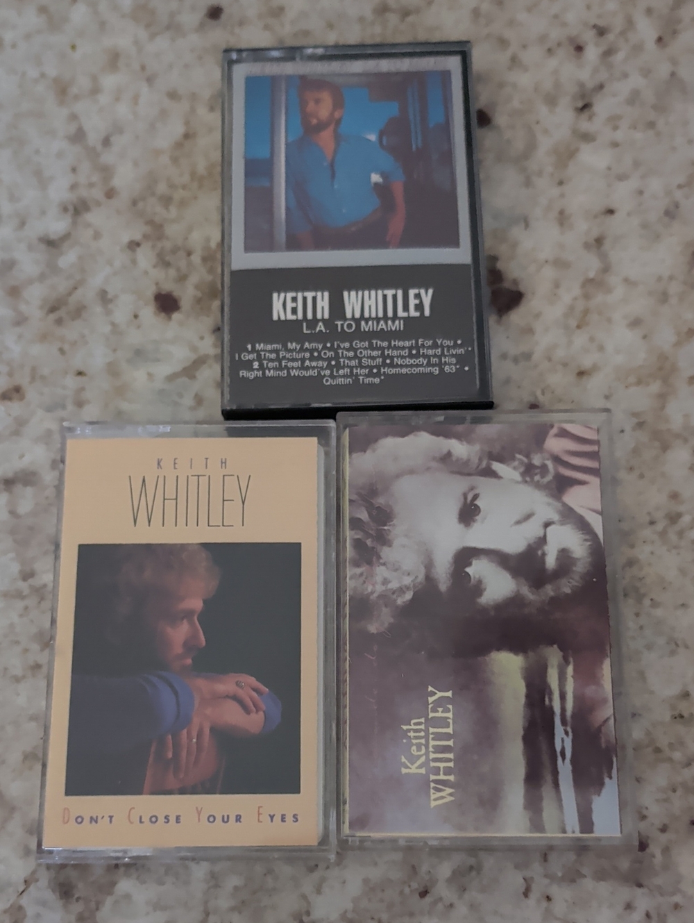 Keith Whitley Cassette Tape Lot- LA To Miami, Don't Close Your Eyes, I Wonder Do